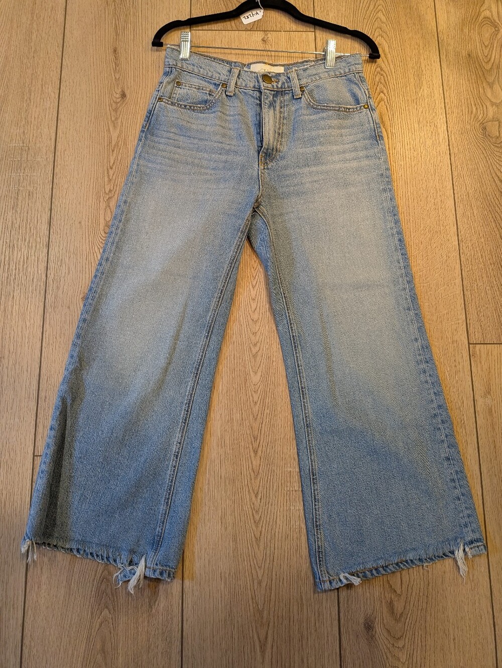 The GREAT. The Rider Jeans High Rise Straight Leg Size 25 Made in USA